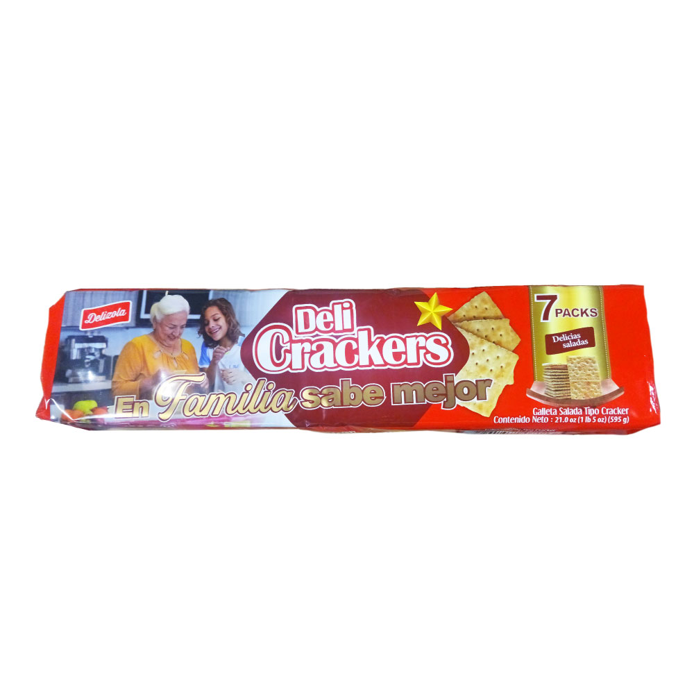 AFV04765 Galletas de Soda Pack 7 uds. 595g - Deli Cracker - Imagen 1