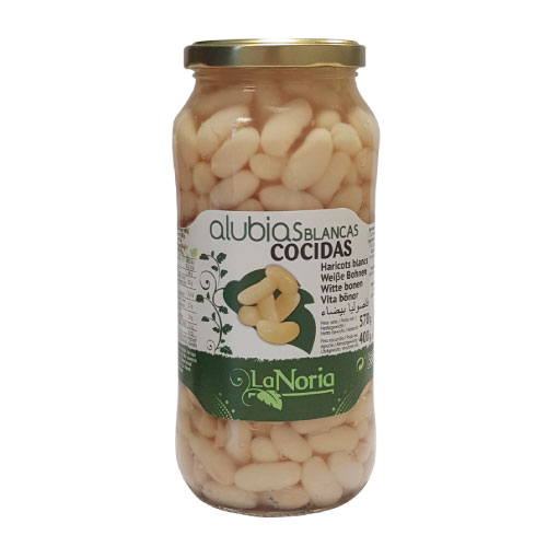 AFV03303 Alubia Blanca Cocida Tarro 570g - La Noria - Imagen 1