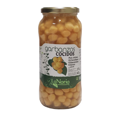 Garbanzo Cocido Tarro 570g - La Noria - Imagen 1