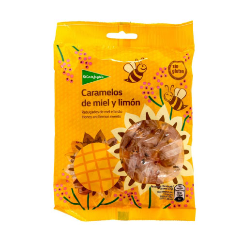 AFV03334 Caramelos Duros de Miel y Limón Sin Gluten Bolsa 125g - Imagen 1