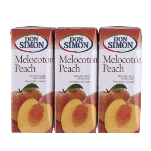 Jugo de Melocotón Pack 6 Bricks 200ml - Don Simón - Imagen 1