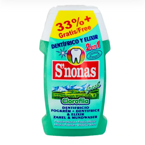 Dentífrico Clorofila (100 ml) - Snonas - Imagen 1