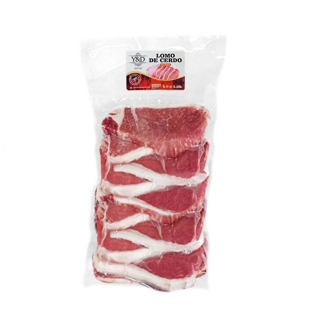Lomo de Cerdo en Lonjas 2.2lb/1Kg - Y&D - Imagen 1