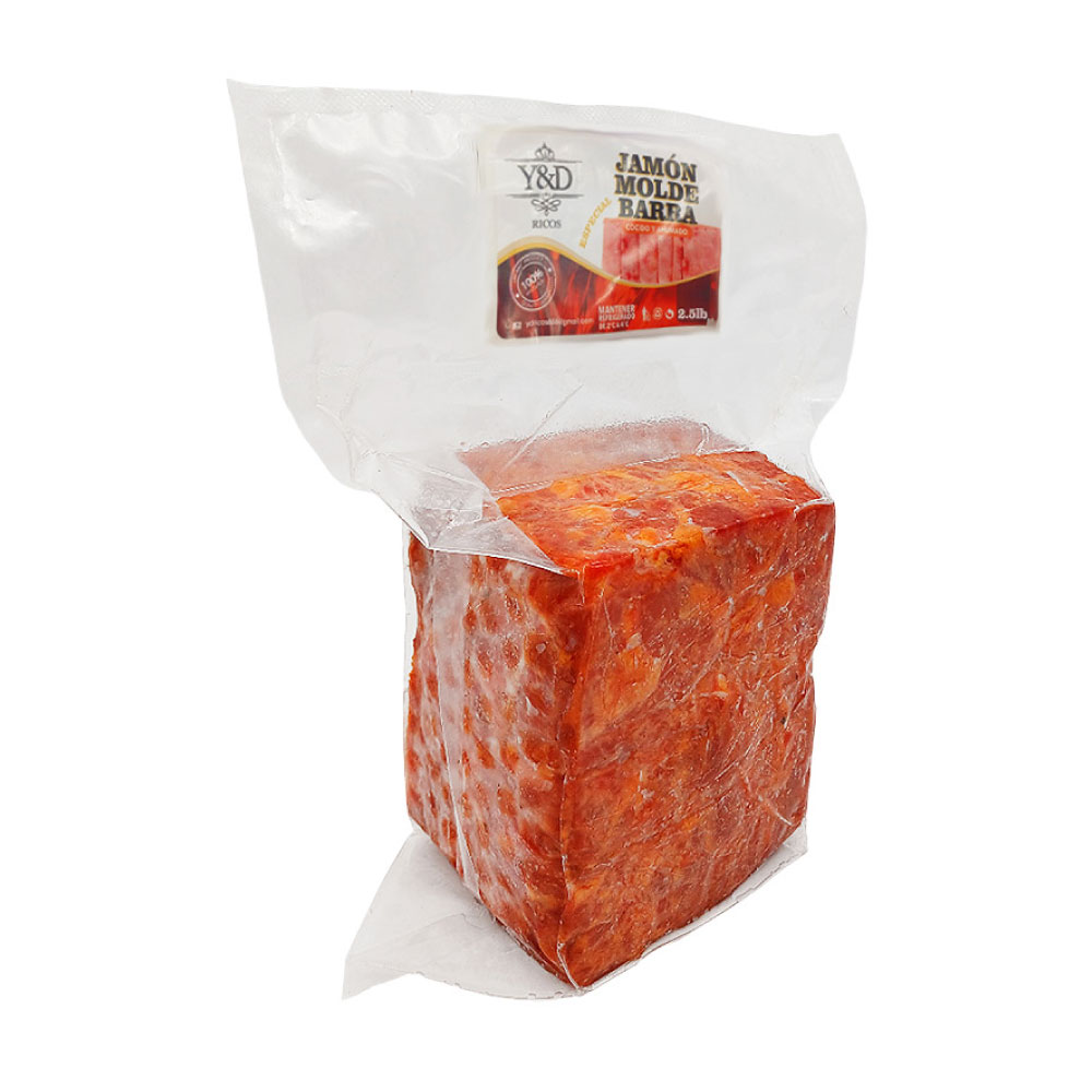 Jamón de Molde Barra Especial Cocido y Ahumado 2.5lbs - Y&D - Imagen 1