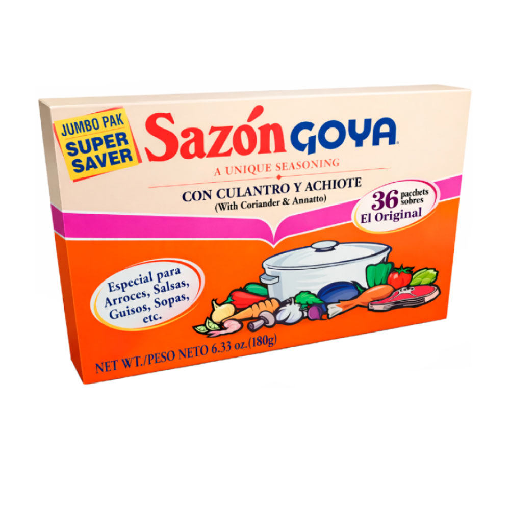 AFV04853 Sazón con Culantro y Achiote 3x180g/6.34oz - Goya - Imagen 1