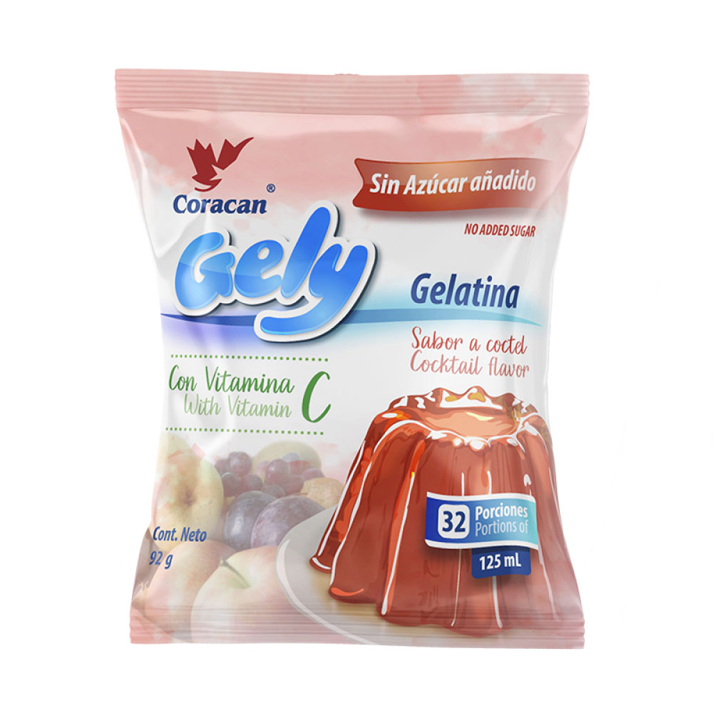 AFV04808 Gelatina de Cóctel sin Azúcar 92g - Gely - Imagen 1