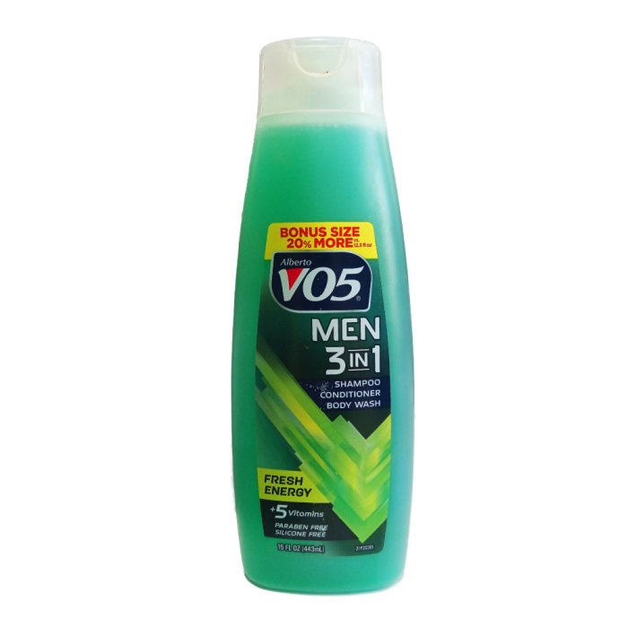 Champú 3 en 1 Energía Fresca 443ml - Alberto VO5 - Imagen 1