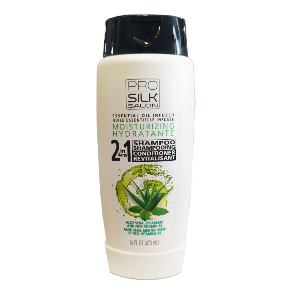 HFV01258 Champú-Acondicionador 2 en 1 Aloe Vera-Menta Verde con Vitaminas B5 473ml - ProSilk - Imagen 1
