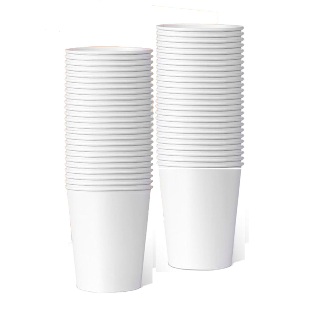 Vaso de Papel Blanco 12oz / 50u - Controlpack - Imagen 1
