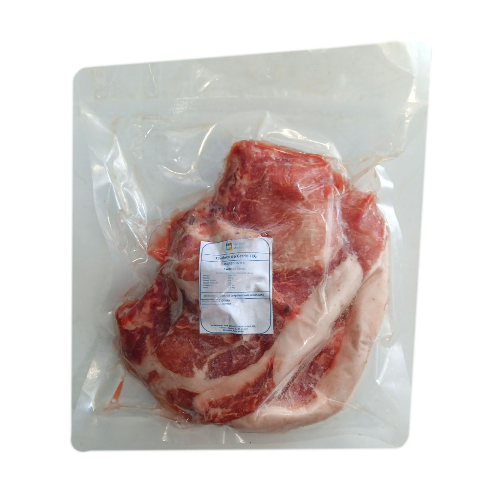 AFV04890 Chuleta de cerdo 1kg - Mercado Montequín - Imagen 1