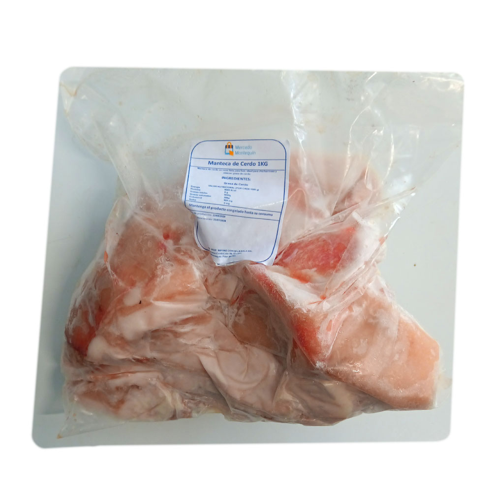 AFV04893 Manteca de Cerdo 1kg - Mercado Montequín - Imagen 1