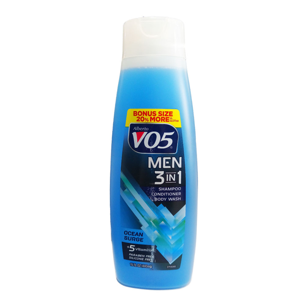 HFV01255 Champú-Acondicionador-Gel de Baño 3 en 1 Ocean Surge 443ml - Alberto VO5 - Imagen 1