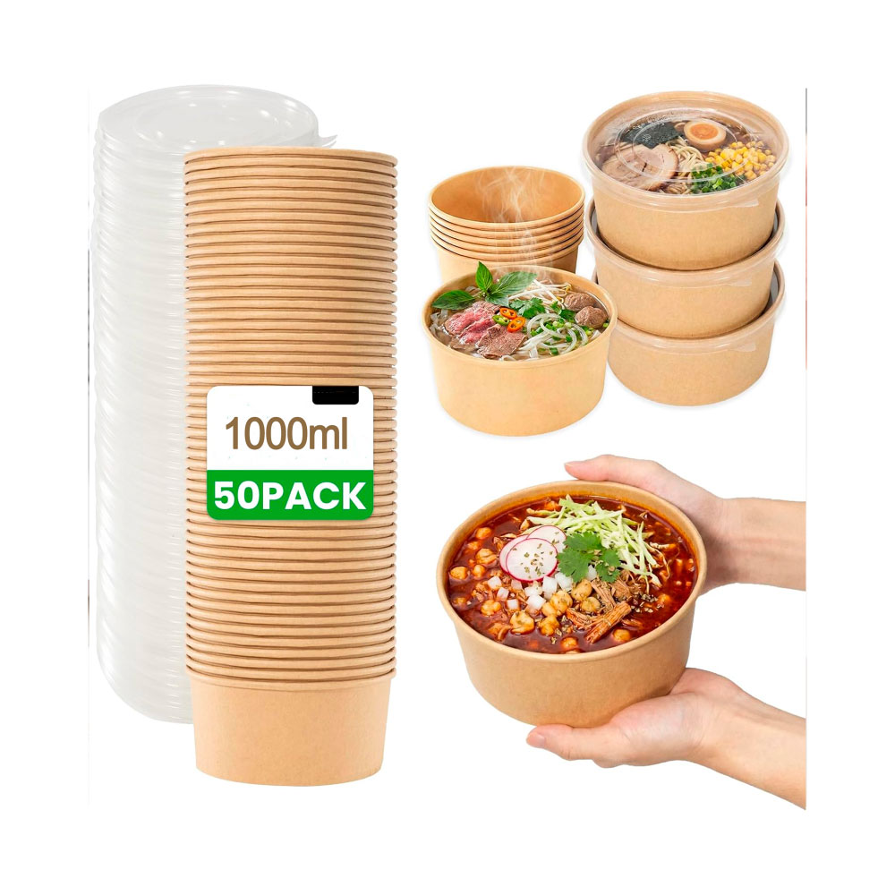 OTF00140 Ensaladera con Tapa 1000ml / 50u - Controlpack - Imagen 1