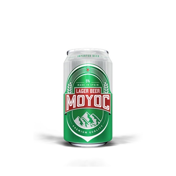 AFV05007 Cerveza Lager 5% Lata 33cl - Moyoc - Imagen 1
