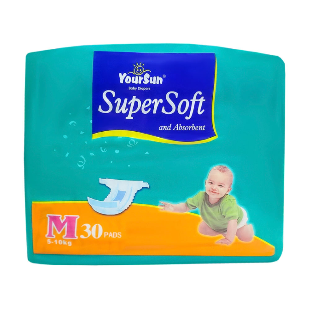 HFV01448 Pañal de Bebé Talla M (Mediana) Paquete (30 pcs/bag) - YourSun - Imagen 1