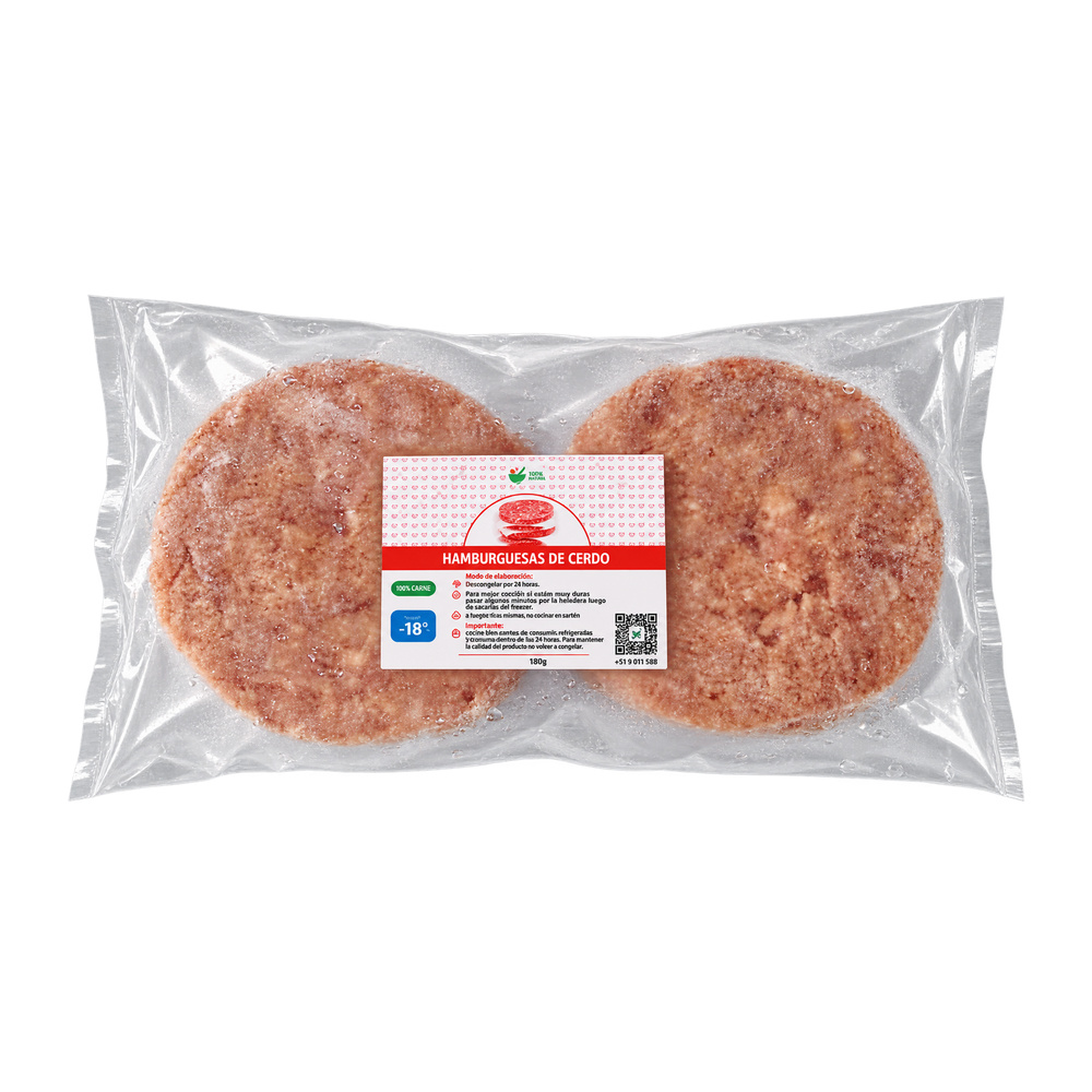 AFV05078 Hamburguesas de Cerdo 4 uds. 125g - Living Havana - Imagen 1