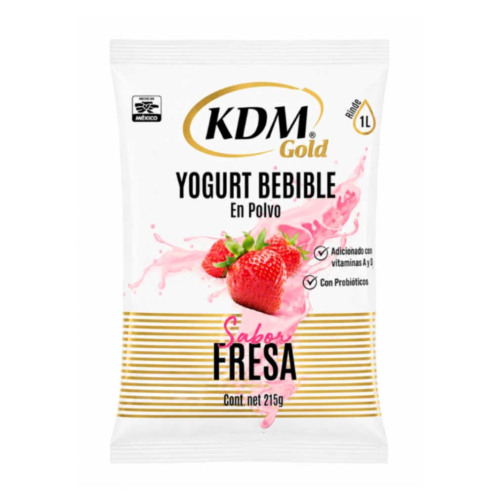 AFV05095 Yogurt Bebible en Polvo de Fresa 215g - KDM Gold - Imagen 1