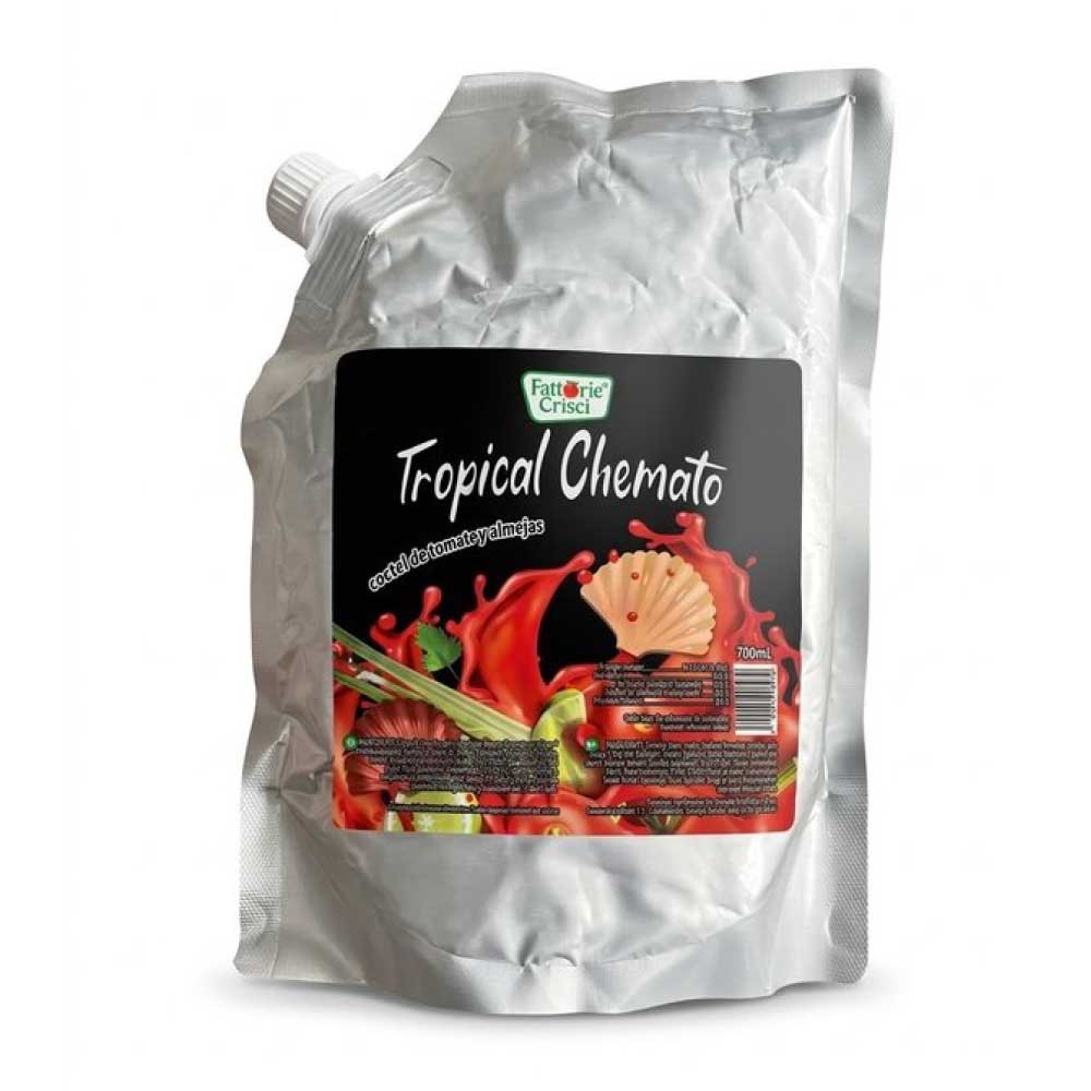 AFV05106 Kermato Tropical Cóctel de Tomate y Almejas 700ml - Fattorie Crisci - Imagen 1