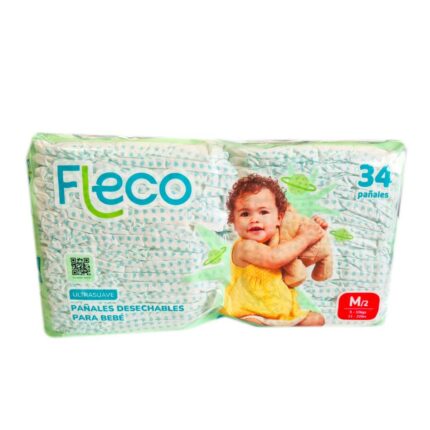 Pañales para Bebé 34 uds. Talla M/2 - Fleco