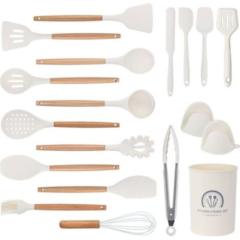 Set de Utensilios de Silicona 19 unidades Blanco - Kitchen & Dining - Imagen 2
